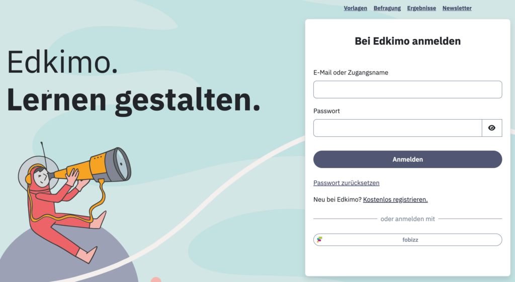 Edkimo mit fobizz nutzen: Login mit fobizz